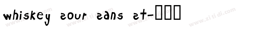 Whiskey Sour Sans St字体转换